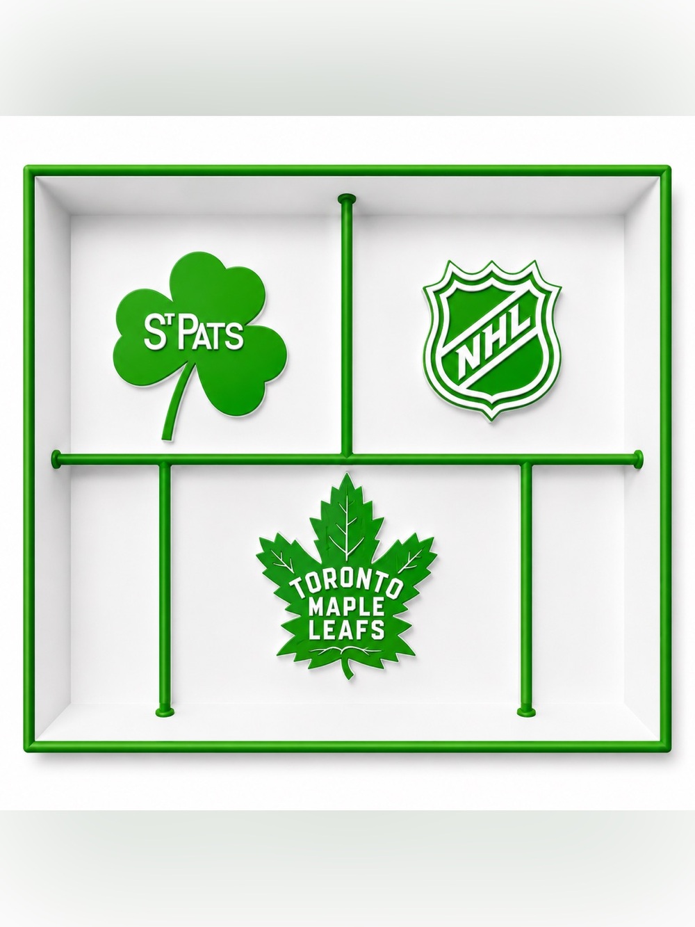 Toronto Maple Leafs St Pats NHL Pocket Dump Tray - For Keys, Wallet, Money, Etc